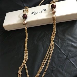 Gold and Red Necklace
